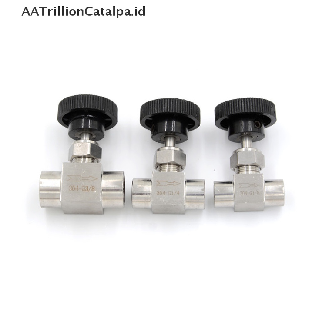 (AATrillionCatalpa) Katup Kontrol Aliran Air / Gas / Minyak 3 / 8 &quot;BSP Female Bahan Stainless Steel