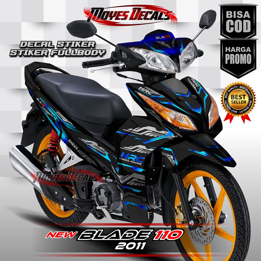 Decal Stiker Honda New Blade 110 2011 Full Body Variasi