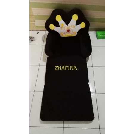 SOFA LIPAT ANAK  KARAKTER (3 LIPAT)- SOFA BED ANAK KARAKTER  PRINCESS (GRATIS  NAMA