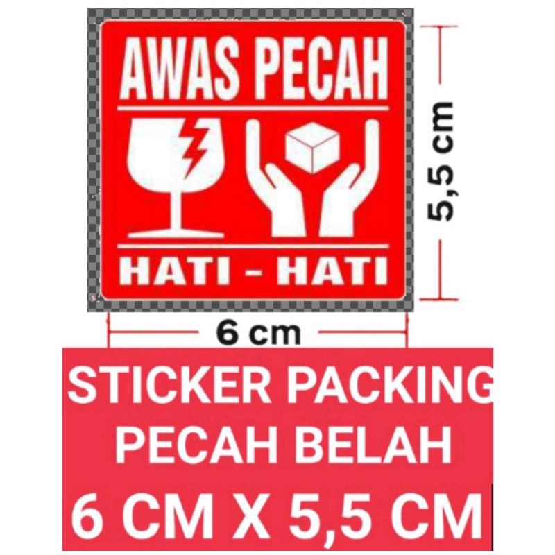 

STICKER FRAGILE PECAH BELAH