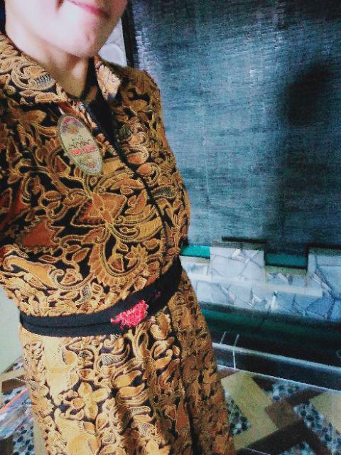 Long Cardi Etnik (kardigan Panjang) Motif Batik Solo Ori