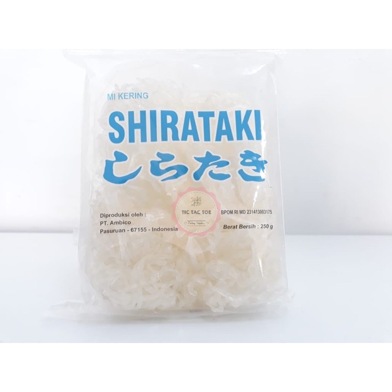 Dry Shirataki, Mie Shirataki Kering 250gr