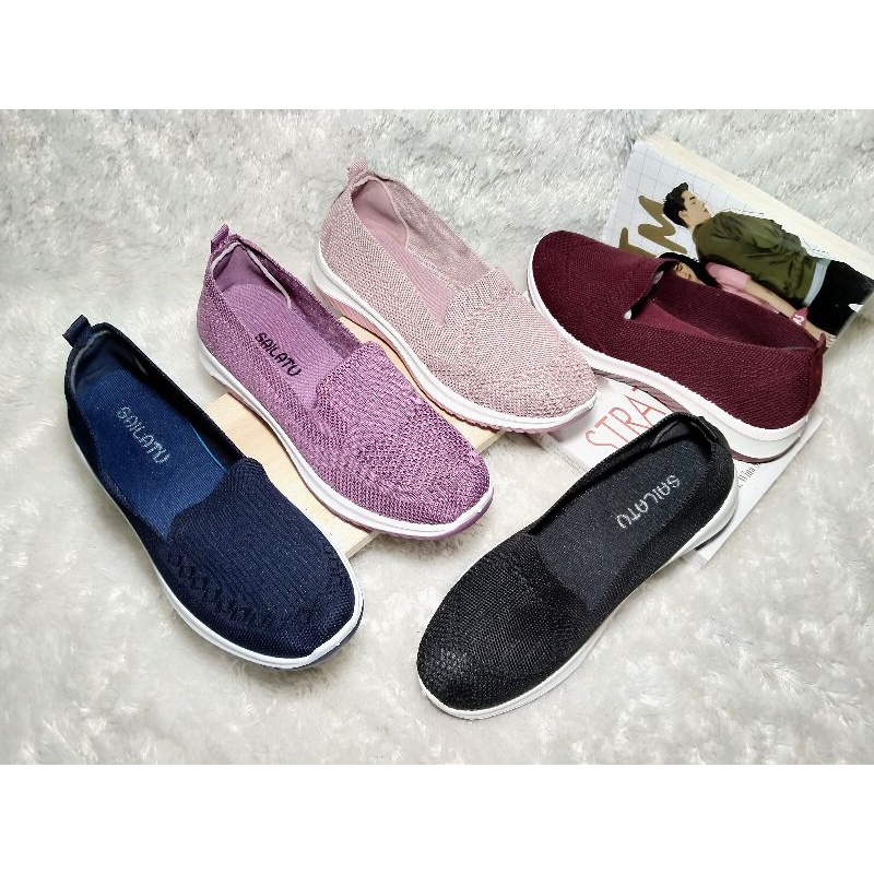 sepatu wanita rajut import terbaru 2021