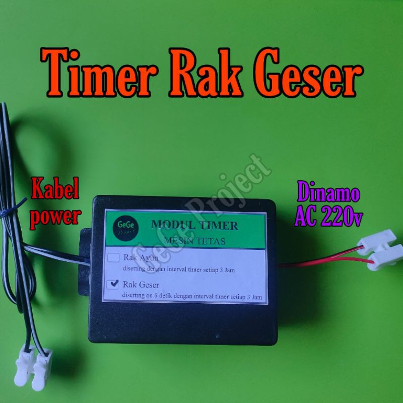 Modul Timer Rak Geser Mesin Tetas Otomatis
