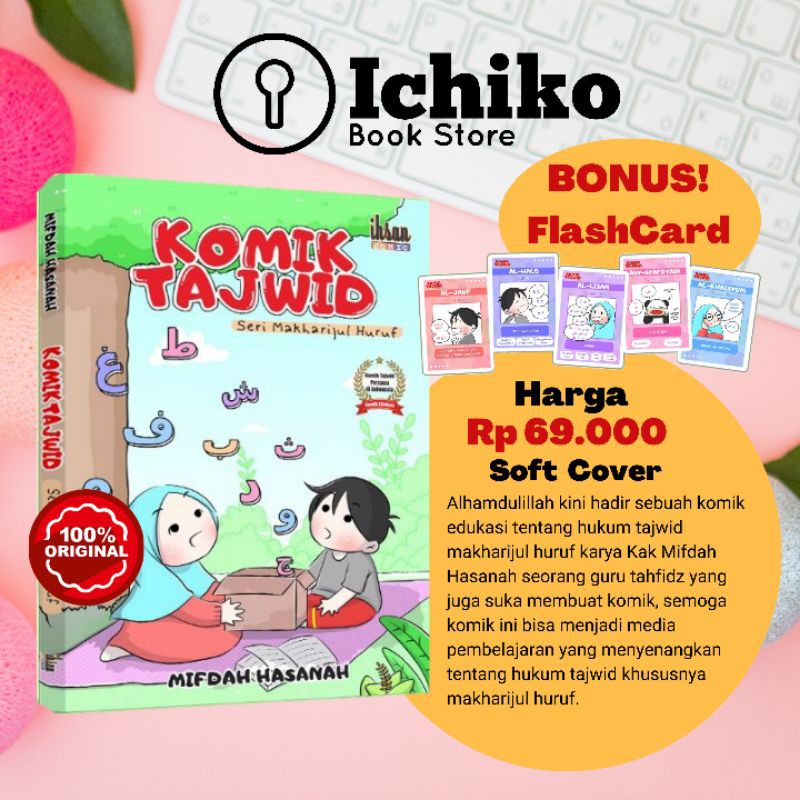 Komik Tajwid Seri Makharijul Huruf -Bonus Flash Card - Komik Tajwid Anak - Belajar Tajwid-Komik Anak