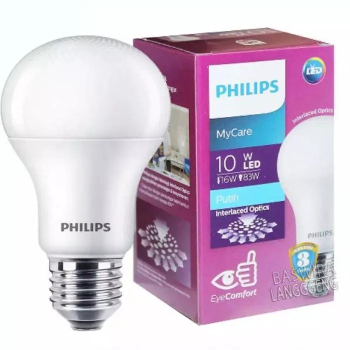 GROSIR Lampu Led 10 watt philips blub /Bohlam biasa  PHILIPS MY CARE 10 watt