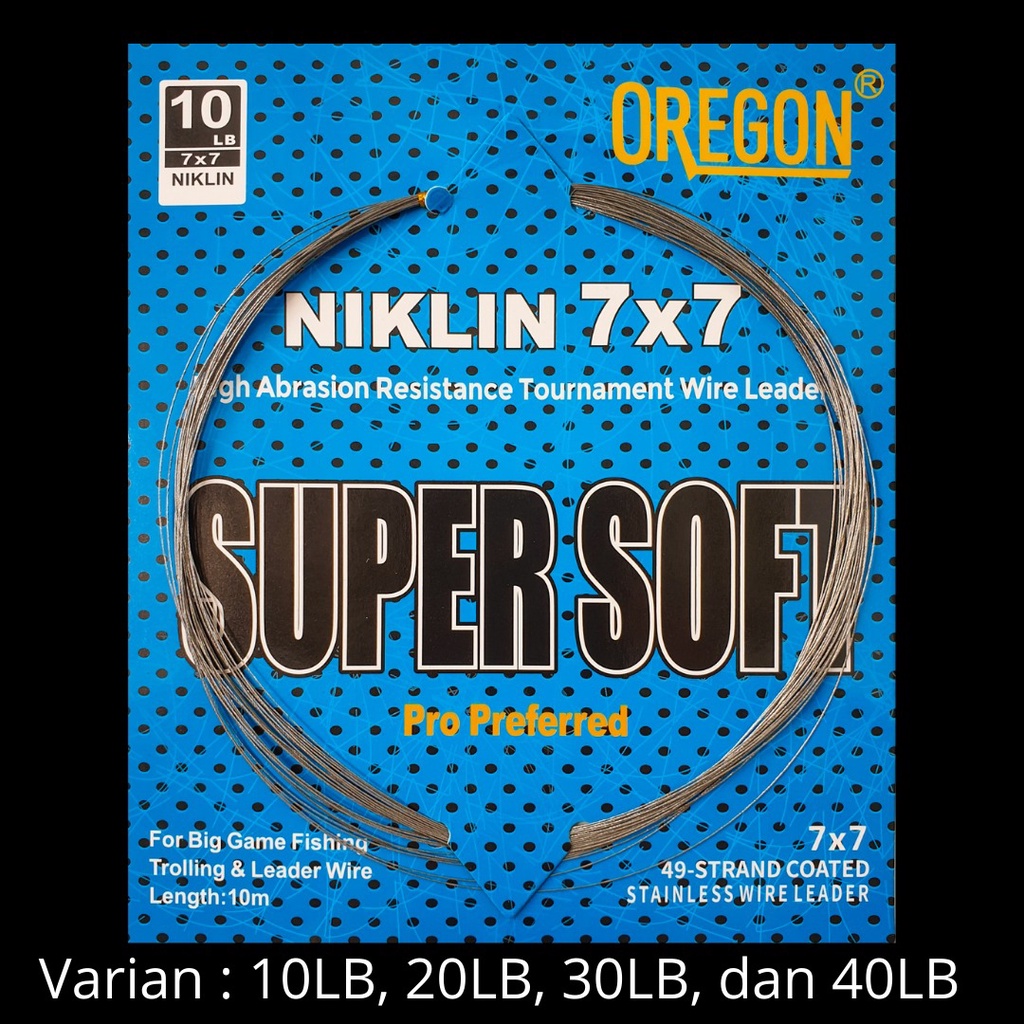 NEKLIN / NIKLIN KAWAT LENTUR OREGON 7X7 10M SUPER SOFT