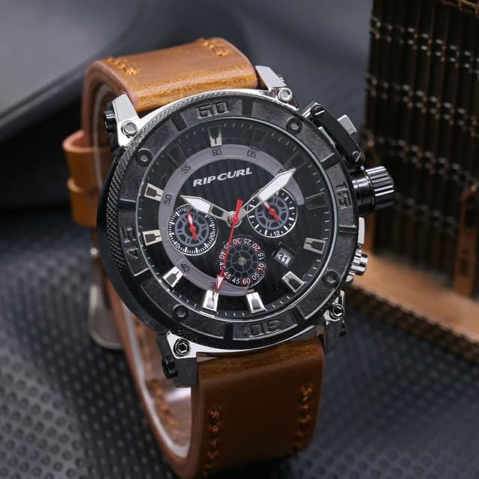 jam tangan RIPCURL PRIA CHRONO TALI KULIT