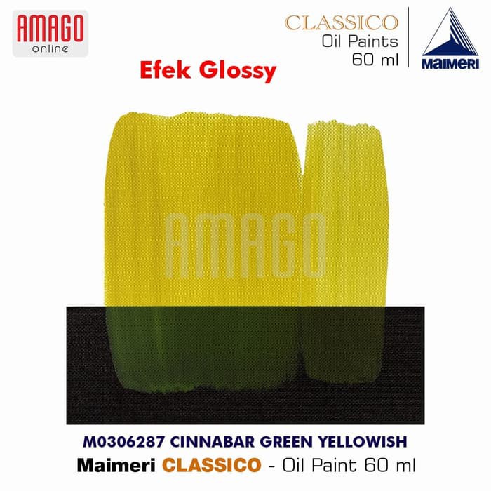 

Cat Minyak Lukis MAIMERI Classico - Oil Paint - Cinnabar Green Yellowish - 60ml - M0306287 RB9