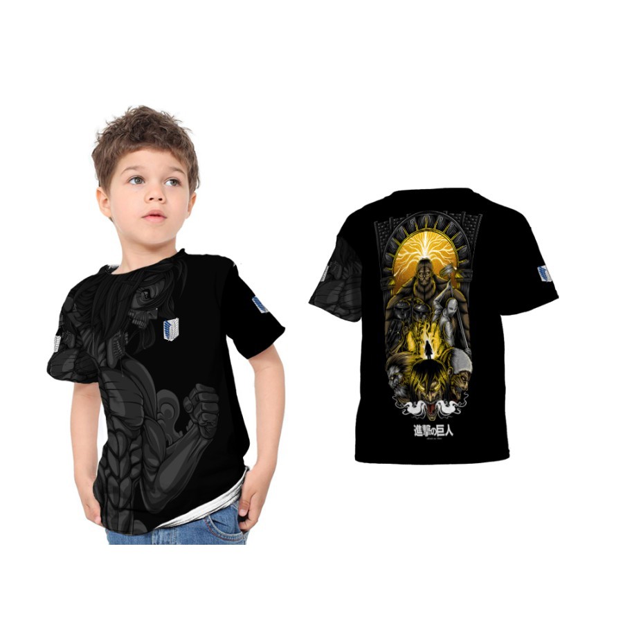 Baju Anak Anime Attack On Titan 03 Tshirt Attack On Titan Murah