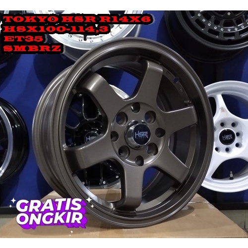 velg ring 14 velg TOKYO HSR ,avanza,xenia,brio,agya velg mobil murah velg TE37 R14