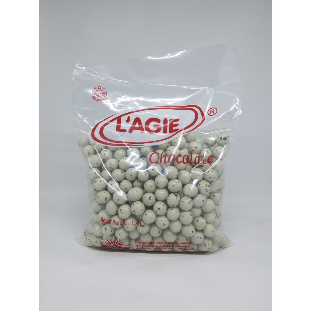 

L'AGIE coklat coklat planet (telur puyuh) coklat compound susu manis isi kacang tanah.