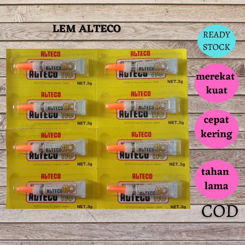 

Lem Alteco Super Glue Alteco 110 3gr Lem Serbaguna