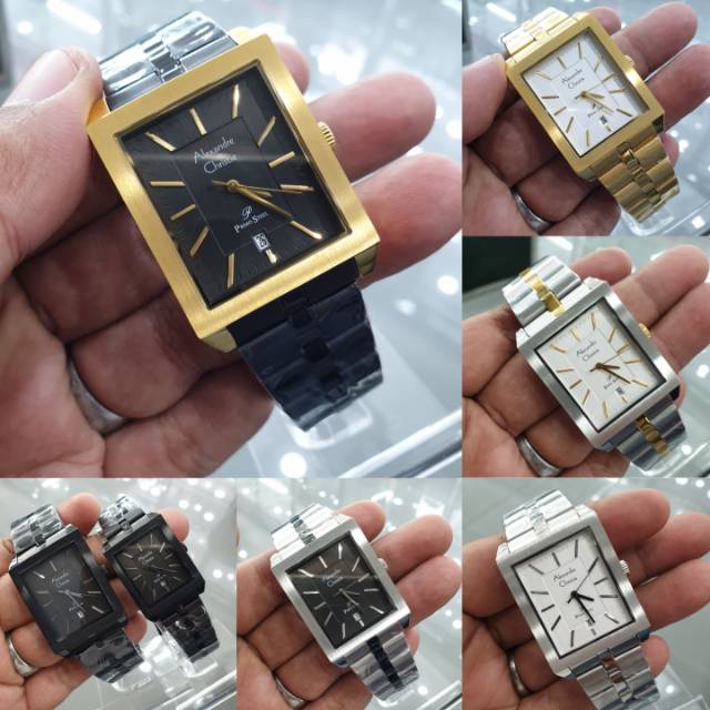 Jam tangan Alexander Christie 1020 AC 1020 Tali Stainless Mesin Baterai Original garansi 1thn