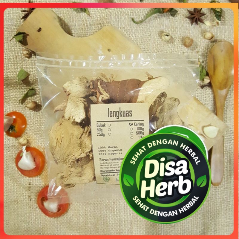 

LENGKUAS / LAOS IRIS KERING 500 GRAM - Alpinia Galanga - MURNI - JSR - REMPAH