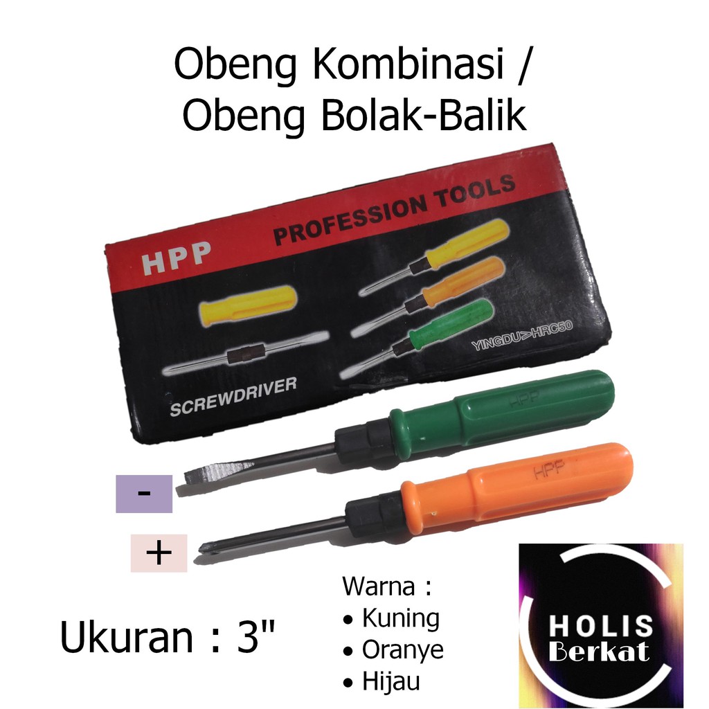 Obeng Kombinasi / Obeng Bolak-Balik 3&quot; HPP