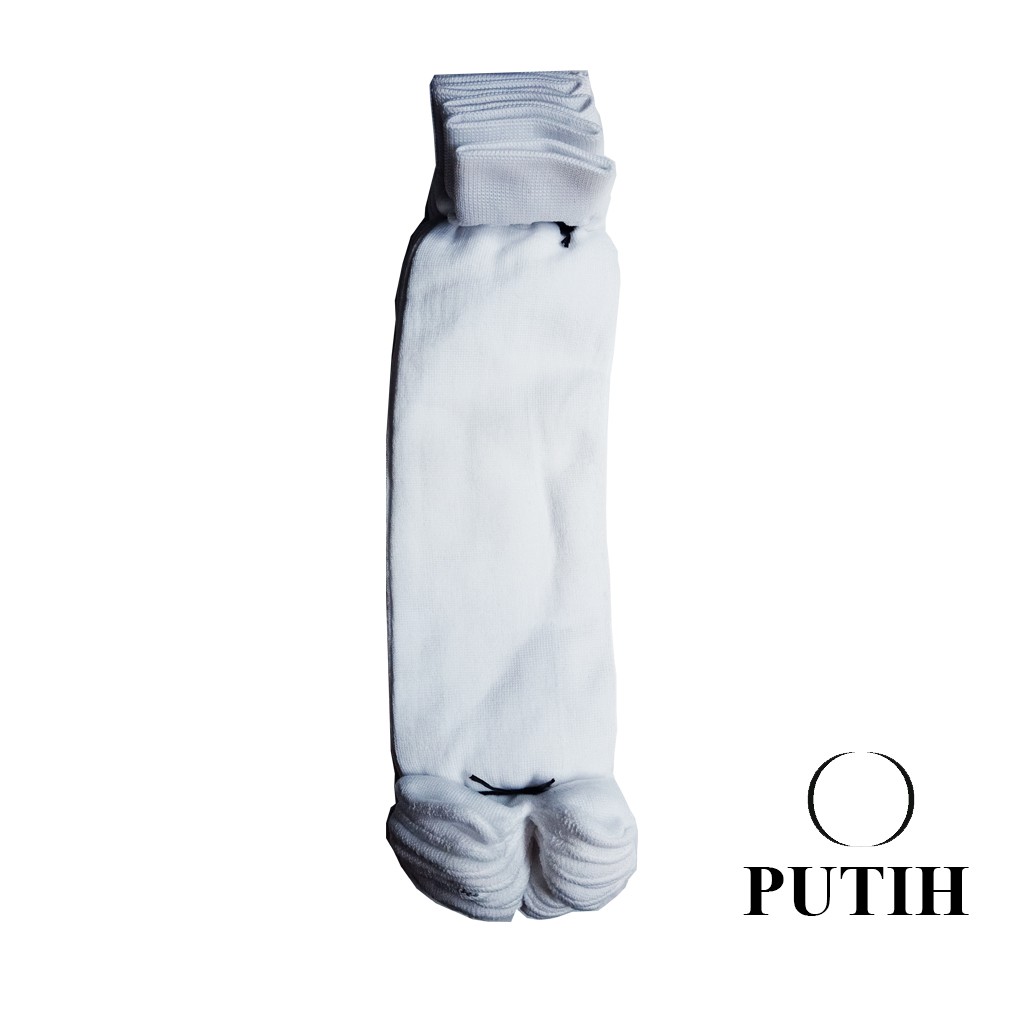 Kaos Kaki Jari Jempol Polos Varian Warna Lusinan-PUTIH