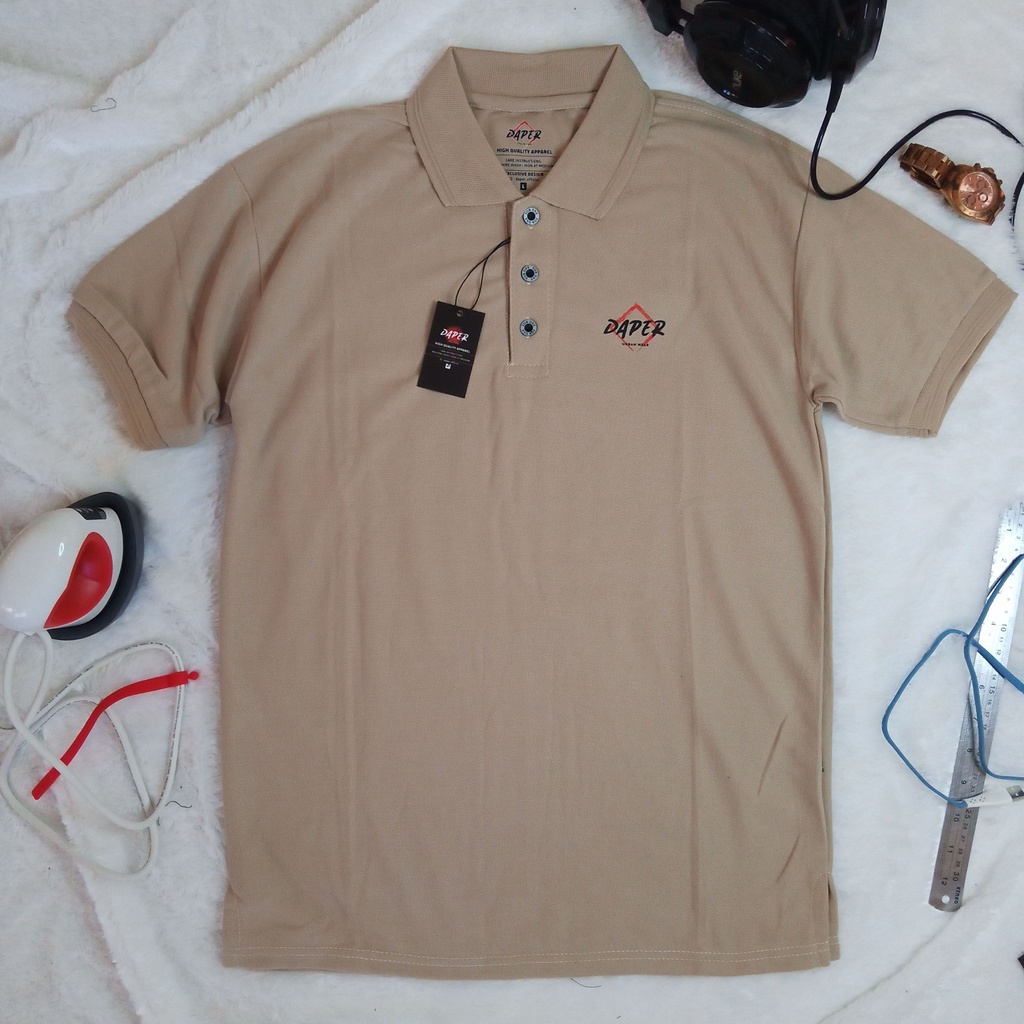 Kaos Kerah Pria Distro Polo Shirt Jumbo Big Size Motif Daper Uban Wear