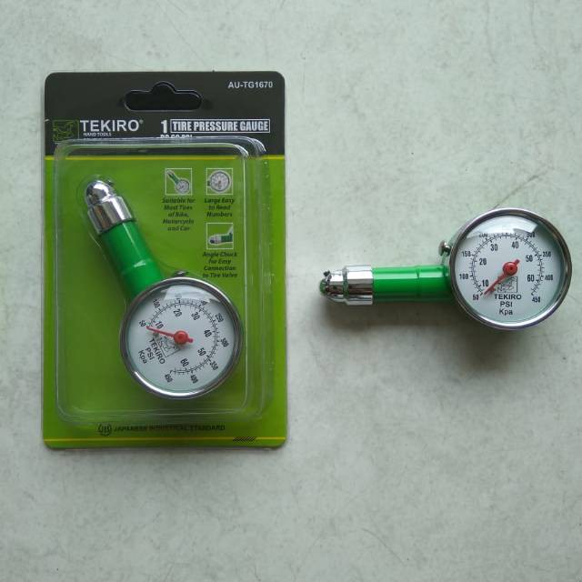 Tekiro ALAT UKUR TEKANAN ANGIN BAN BULAT 60Psi TEKIRO TIRE PRESSURE GAUGE 60 Psi AU-TG1670