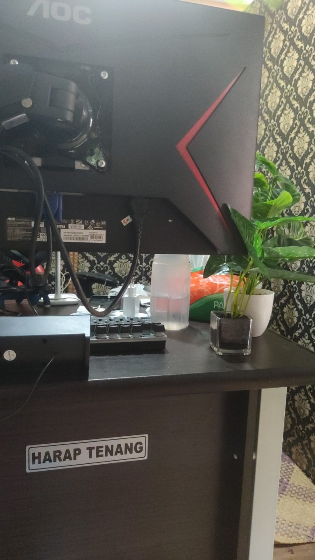 Signage Harap Tenang 4,5x19,5cm Sign Petunjuk Simbol Logo Peringatan Label