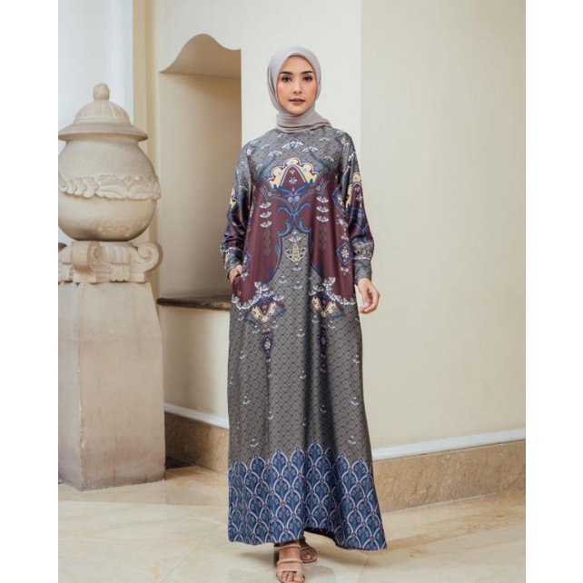 GIYANARA DRESS - BURGUNDY GEULIS.ID