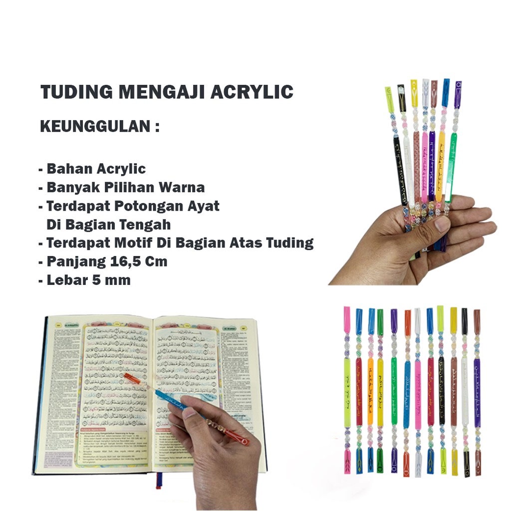 Tuding Kaji -- AC 300 --  Stik Kalam Ngaji Bening  / Alat tunjukan mengaji / Penunjuk Belajar Membaca IQRO &amp; AL-QURAN Islam untuk anak