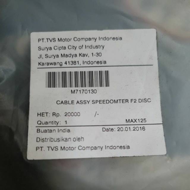 Kabel Spido Max 125 Cakram TVS