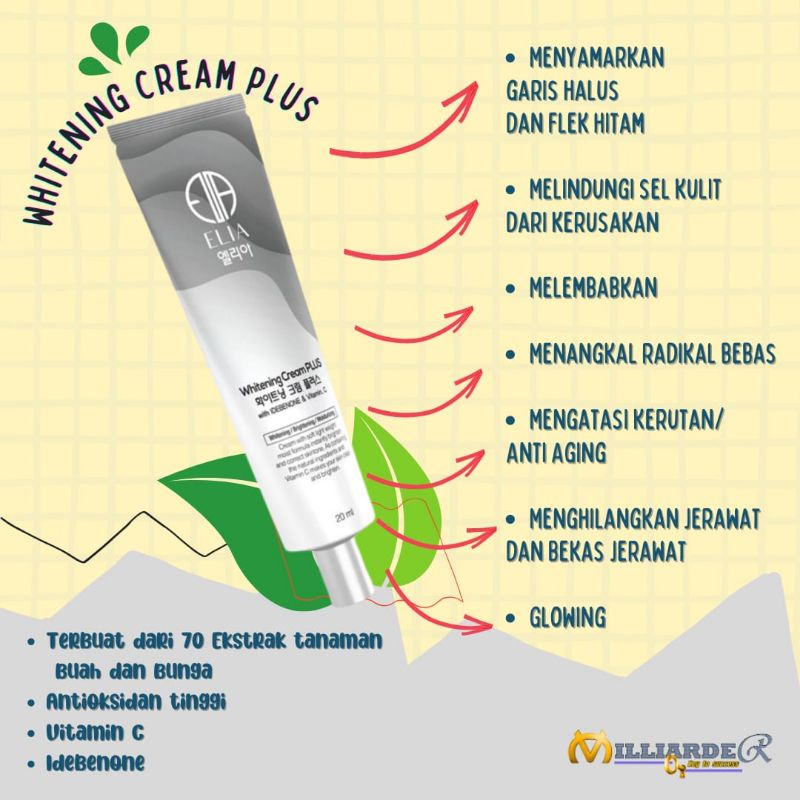 WHITENING ELIA MOMENT SKINCARE PENGHILANG KERUT WAJAH