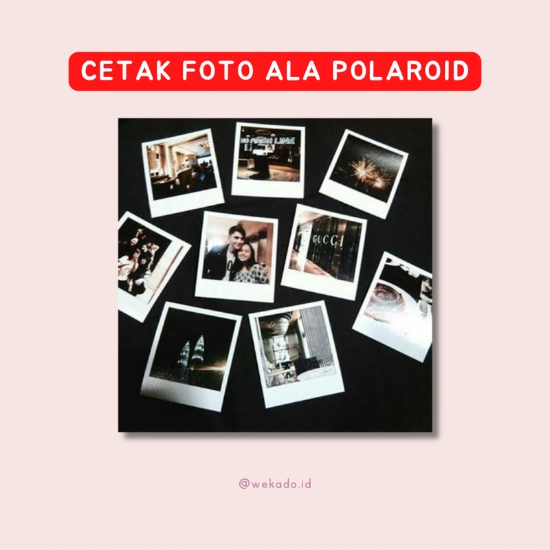 𝐖𝐄𝐊𝐀𝐃𝐎 - Extra Cetak Foto Ala Polaroid (1lembar)