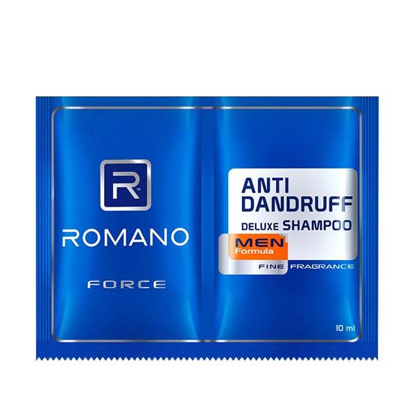 6 pcs ROMANO SACHET SHAMPOO COWOK 10ml x 6