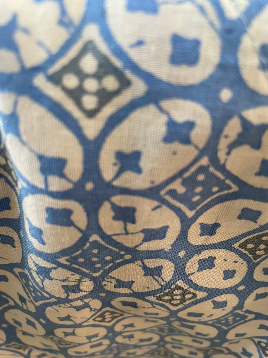 Blus Batik Anak Biru Kawung Kombinasi Bagus Unik Cantik Atasan Batik Biru Soft Cocok Buat Kesekolah