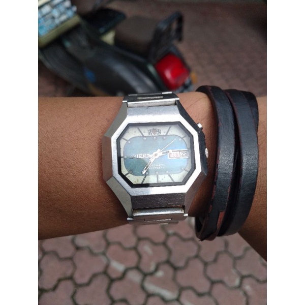 Jam vintage orient automatic octagonal bekas