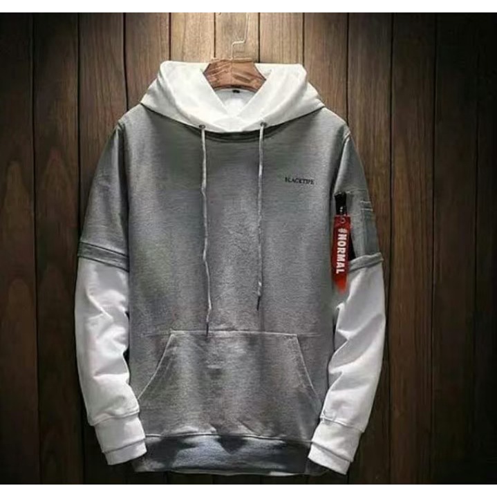 TERMURAH  COD Jaket Sweater Hoodie Pria Distro stussyOriginal Big Size Jumbo M - XXL