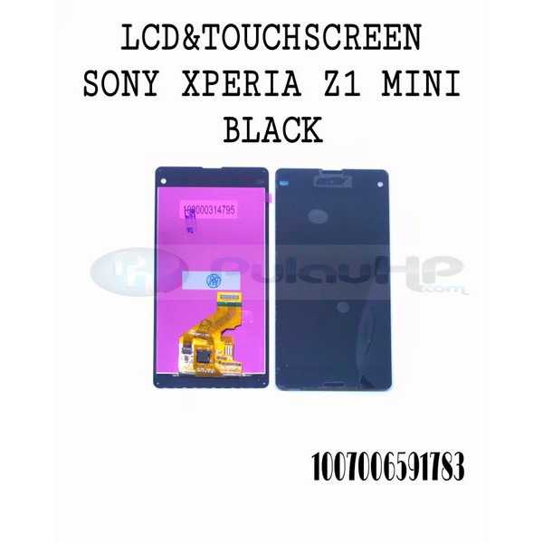 LCD TOUCHSCREEN SONY Z1 MINI BLACK  Murah