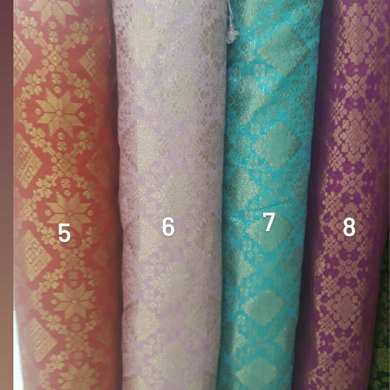 Kain songket/Bahan songket/Semi Palembang