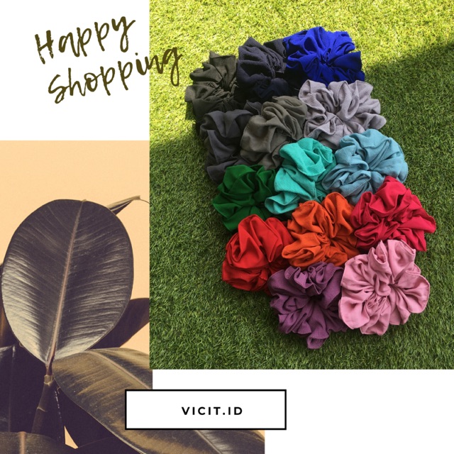 Scrunchie Cepol  hijab  ikat  rambut  1 kg 25 pcs 