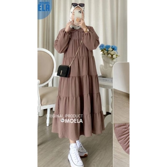 MIDI DRESS CRINCKEL AIRFLOW | DRESS MIDI PREMIUM | DRESS WANITA KEKINIAN | PROMO FLASH SALE