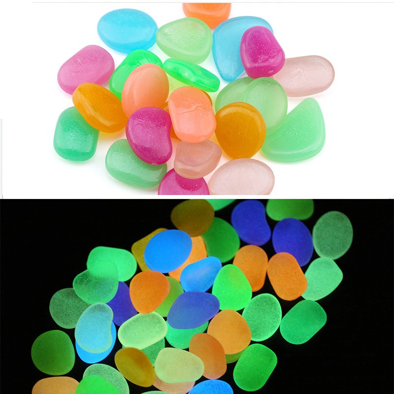 20mm-30mm resin tidak teratur batu Bercahaya Bersinar Dalam Gelap Beads batu mewah Untuk Membuat Perhiasan DIY 10 pcs / lot