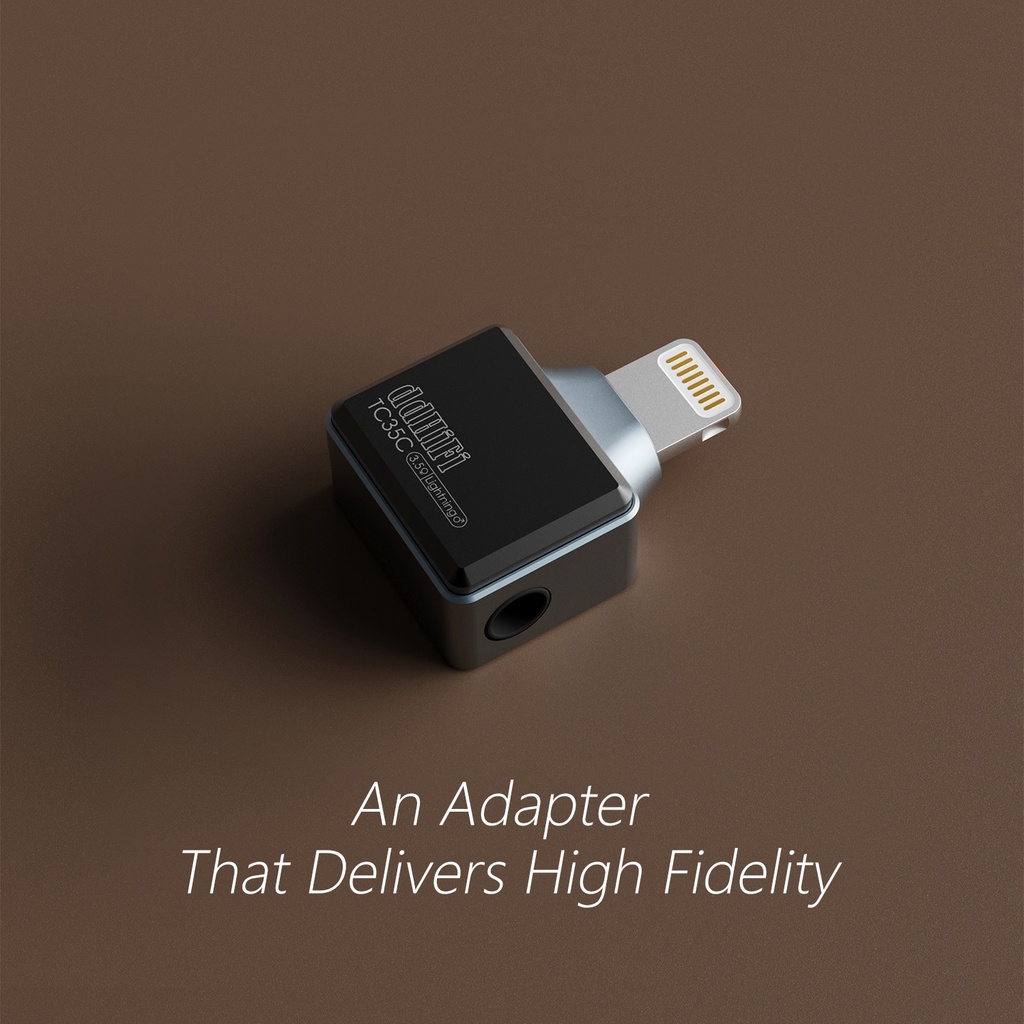 2022 DD ddHiFi TC35C Lighting to 3.5mm High Fidelity Adapter for Phone Realtek ALC5686 DAC Chip Up to 32-bit 384kHz PCM decoding