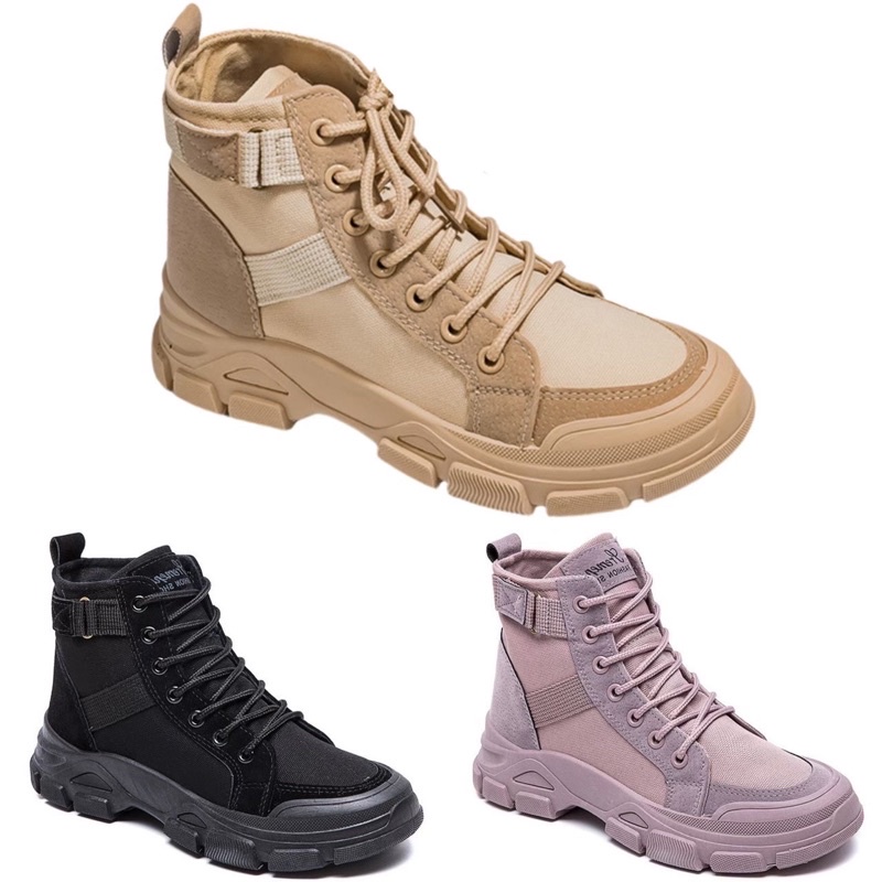 AVANCEID 1860 Sepatu Sneakers Boots Wanita Canvas Import