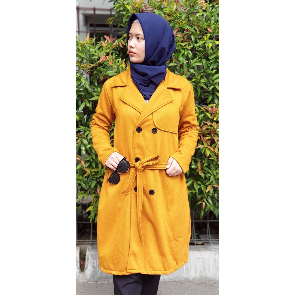 hot sale long blazer coat musim dingin umroh wanita tebal jaket wanita l xl xxl xxxl