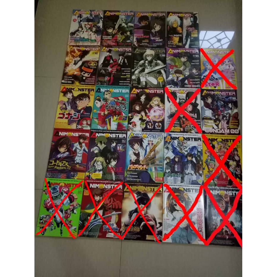 Majalah Animonster bekas cabutan