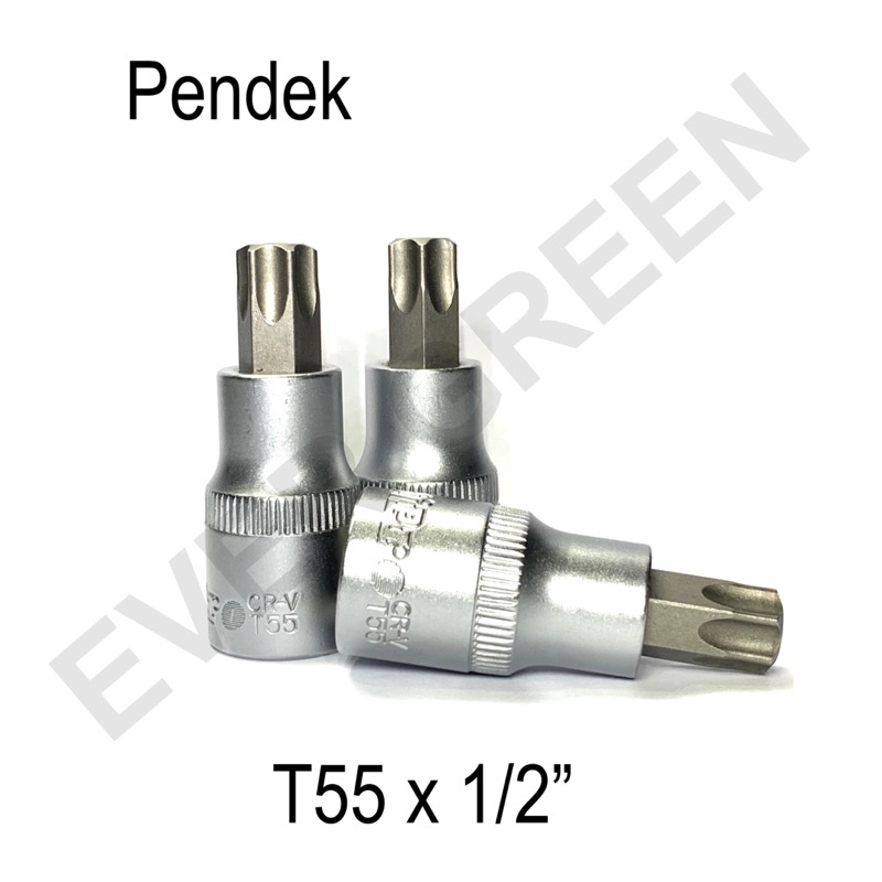 Mata Sok Bintang T55 Multipro 1/2” Star Bit Socket T 55 Shock Bintang 1/2 inch Model Pendek