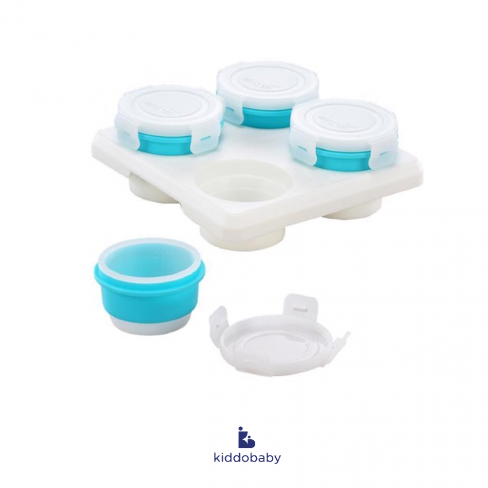 2Angels Silicone Baby Food Storage Cup 4x120ml | Wadah Mpasi