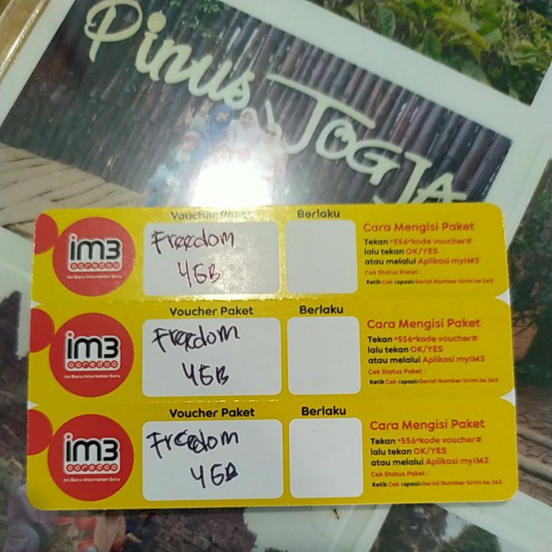 Voucher indosat freedom internet 4gb