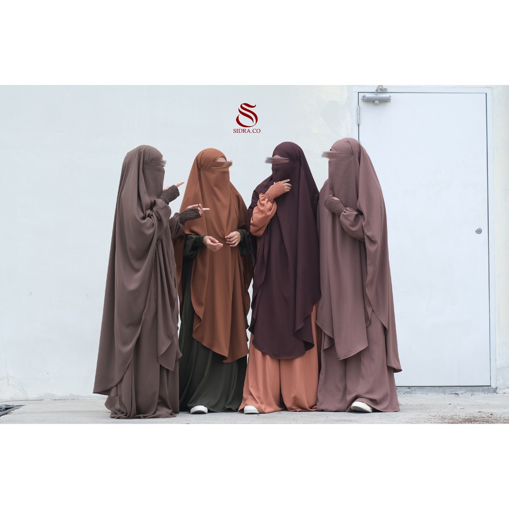 ESPECIALLY SET GAMIS KHIMAR by SIDRA klambieakhwat BISA COD | Abaya bhist manset handshock jempol kantong kanan kiri tangan balon bahan kinara jilbab french khimar niqob cadar bandana