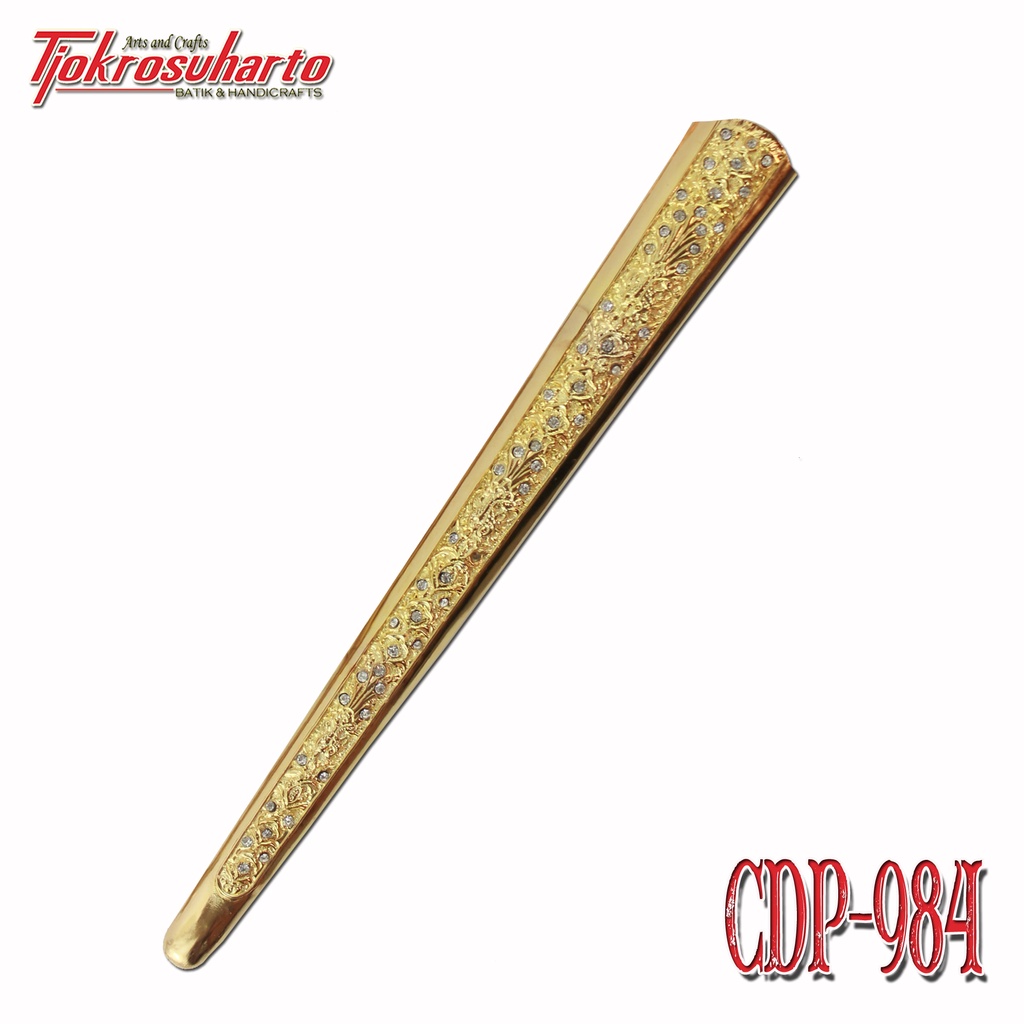 Pendok Keris Yogya  slorok buntu emas Batu