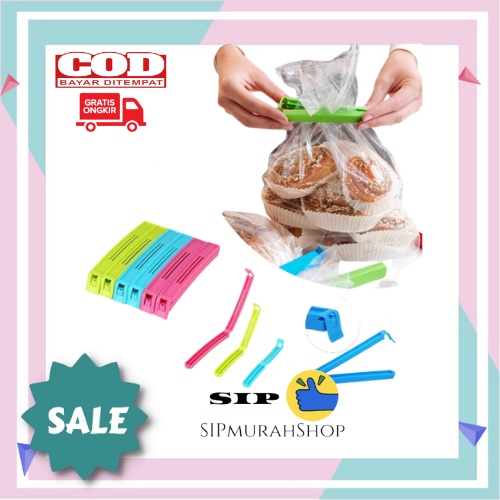 Seal Segel Jepit Penjepit Plastik Snack / Penjepit Makanan Camilan Sealer Snack / Food Snack Seal Sealing Bag Clips Sealer Clamp Kids Kitchen Tool Penjepit Plastik / PEREKAT PLASTIK PORTABLE 12CM, SEAL PLASTIK SNACK MAKANAN CAMILAN MURAH