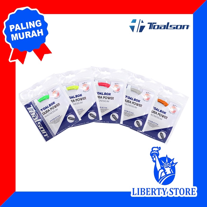 Senar Raket Badminton Original Toalson Dura Power Magnesium