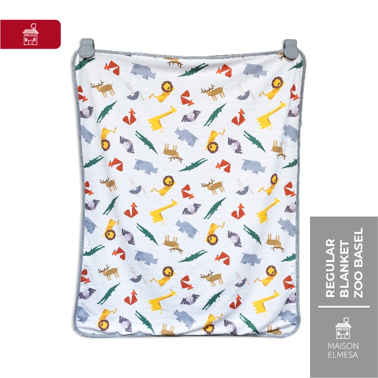Maison Elmesa Baby Blanket Selimut Bayi Regular Zoo Basel Shopee Indonesia